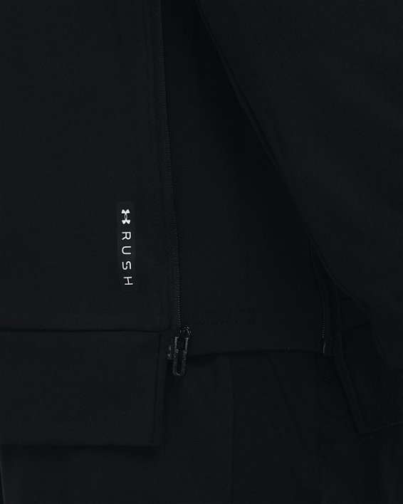 Sweat à capuche entièrement zippé tout usage UA RUSH™ pour homme, Black, pdpMainDesktop image number 4